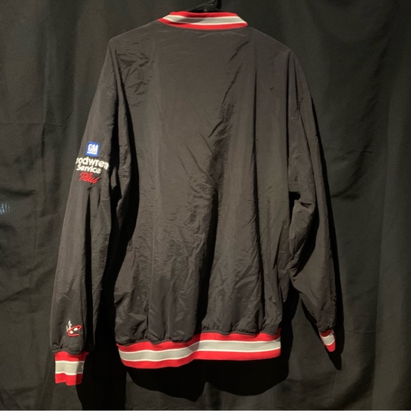Vtg 90s Chase Authentics Dale Earnhardt Black Red Nascar Jacket Sz L 30 1/2 x 24 - Picture 7 of 9